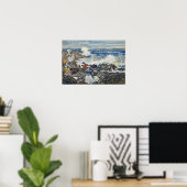 Prendergast - Rotsen Golven En Figuren Poster (Thuiskantoor)