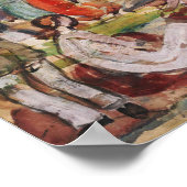 Prendergast - Strand met blauwe boom Poster (Hoek)