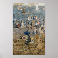 Prendergast - Strandscène North Shore, Normandië