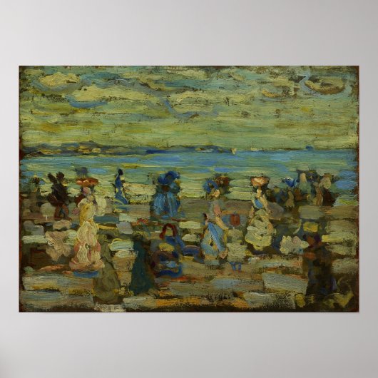 Prendergast - strandscène poster (Voorkant)