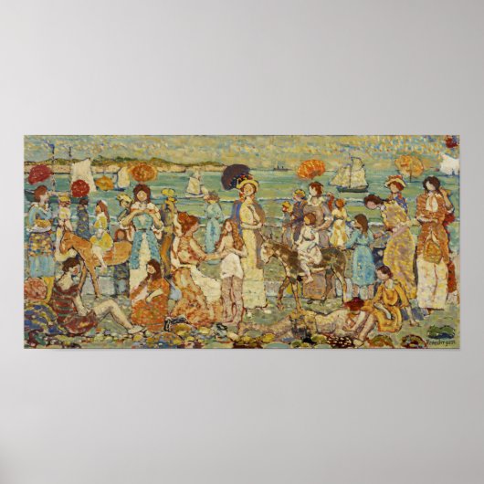 Prendergast - Strandtafereel Poster (Voorkant)