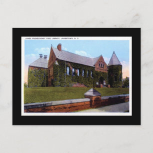 Prendergrast Library, Jamestown NY 1920s  Briefkaart