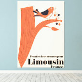 Prendre des vacances pour Limousin France Canvas Afdruk (Insitu (Houten vloer))