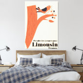 Prendre des vacances pour Limousin France Canvas Afdruk (Insitu (Slaapkamer))