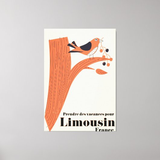 Prendre des vacances pour Limousin France Canvas Afdruk (Voorkant)