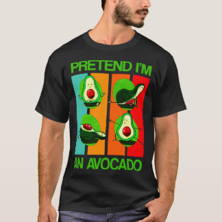Preneer Im an Avocado Funny Avocado Yoga Fitness T-shirt