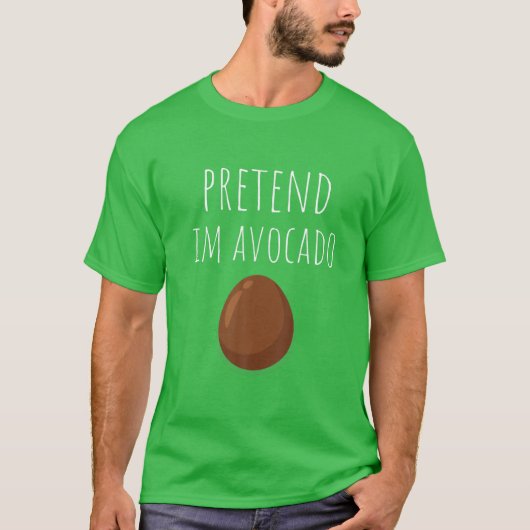 Preneer me An Avocado Funny Lazy Halloween T-shirt (Voorkant)