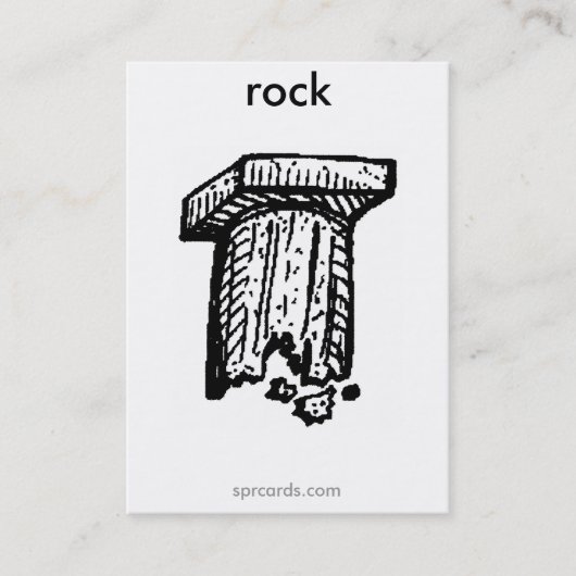 prentbriefkaart visitekaartje (Voorkant)