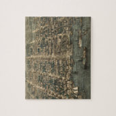  prentkaart van Alexandrië (1863) Legpuzzel (Verticaal)