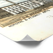  prentkaart van Dayton Ohio (1870) Poster (Hoek)