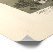  prentkaart van Sioux City Iowa (1888) Poster (Hoek)