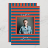 Prep High School Photo Graduate Announcement Cards Aankondiging (Voorkant / Achterkant)