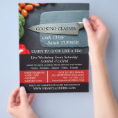 Prep Kitchen en Knife, Kokerklassen Adverteren Flyer (Hand)