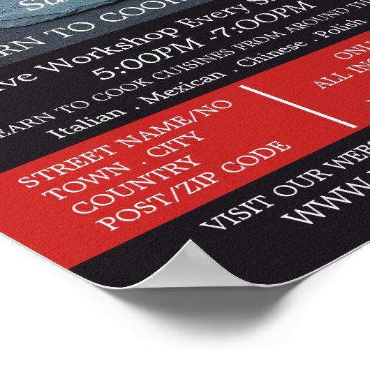 Prep Kitchen en Knife, Kokerklassen Adverteren Poster (Hoek)