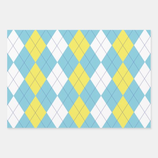 Prep School verwerpen Argyle Inpakpapier Vel (Voorkant 3)