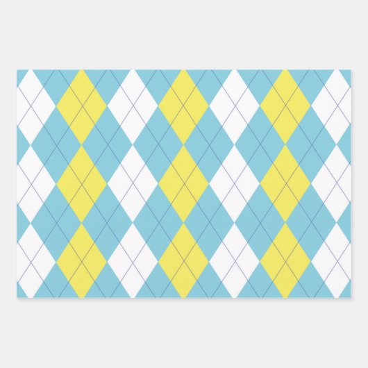 Prep School verwerpen Argyle Inpakpapier Vel (Voorkant)