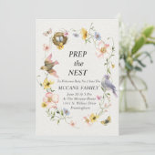 Prep The Nest: een feest voor de nieuwe aankomst Kaart (Staand voorkant)