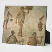 Preparaten voor een banket, fragment van marmer, l fotoplaat (Zijkant)