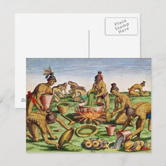 Preparaten voor een Feast, van 'Brevis' Briefkaart (Voorkant / Achterkant)