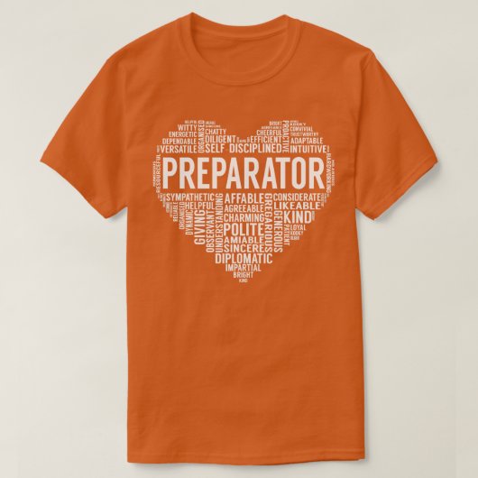 Preparator Heart T-shirt (Design voorkant)