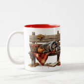 Preparing my Halloween potion Tweekleurige Koffiemok (Links)