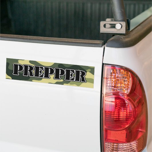 Prepper Camo Bumpersticker (Op Truck)