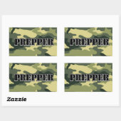 Prepper Camo Rechthoekige Sticker (Vel)