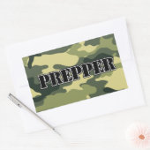 Prepper Camo Rechthoekige Sticker (Envelop)