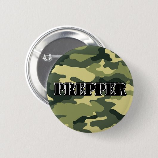Prepper Camo Ronde Button 5,7 Cm (Voorkant /achterkant)