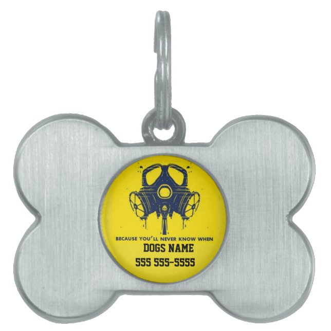 PREPPER DOG LABEL HUISDIEREN NAAMPLAATJE (voorkant)