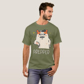 Prepper Hamster koopt virus T-shirt (Voorkant volledig)