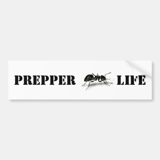 Prepper Life Bumpersticker (Voorkant)