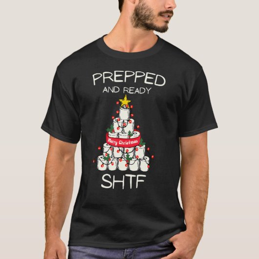 Prepper SHTF Toilet Paper Tree Prepper T-shirt (Voorkant)