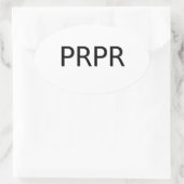 PREPPER-sticker Ovale Sticker (Tas)