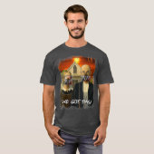 Preppers geeft American Gothic Parody Doomsday T-shirt (Voorkant volledig)