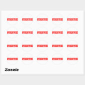 Preppie Stamp Ronde Sticker (Vel)