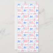 Preppy 4 juli Feest Kaart (Achterkant)