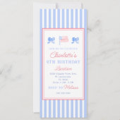 Preppy 4 juli Feest Kaart (Voorkant)