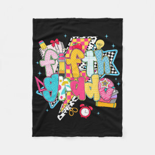 Preppy 5e klas droomteam terug naar school leraar fleece deken