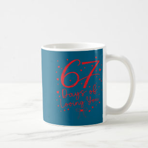 Preppy 67 dagen van jou liefhebben Valentijnsdag S Koffiemok