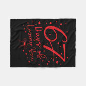 Preppy 67 Days Of Loving You Valentine Six Seven 6 Fleece Deken (Voorkant (Horizontaal))