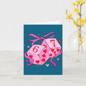 Preppy 67 Valentine Six Seven Dice 6 7 Men Women K Kaart (Gele Bloem)