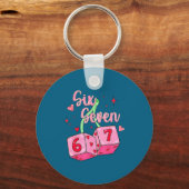 Preppy 67 Valentine Six Seven Dice 6 7 Men Women K Sleutelhanger (Voorkant)