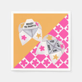 Preppy 90's Cootie Catcher Party Servet (Voorkant)
