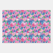 Preppy Abstract Hearts Wrapping Paper (Voorkant 3)