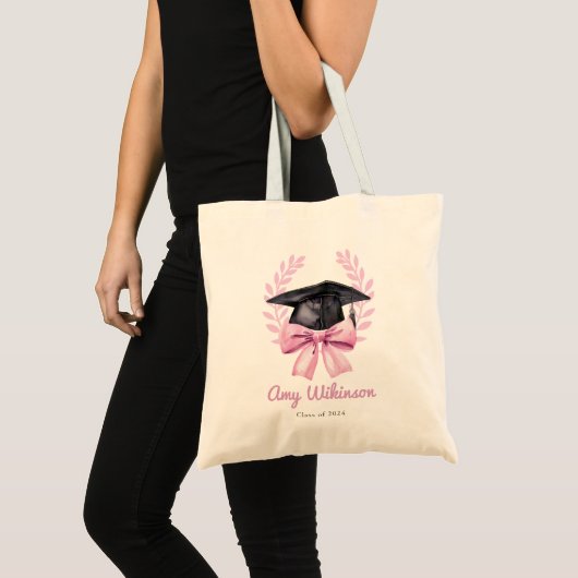 Preppy Afstuderen Canvas tas 2024 (Voorkant (product))