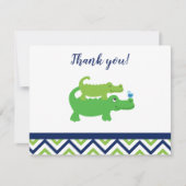 Preppy Alligator Crocodile Kaart (Voorkant)