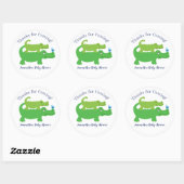 Preppy Alligator Custom Favor Sticker (Vel)