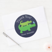 Preppy Alligator Custom Favor Sticker (Envelop)