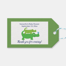 Preppy Alligator Gift Label voor Geitdagen of Scho Cadeaulabel